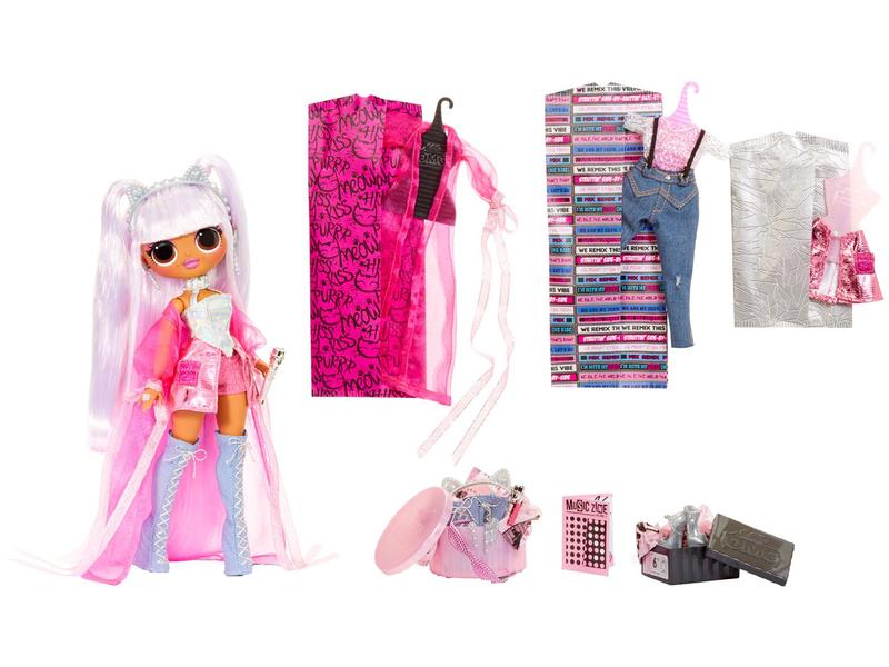 Boneca LOL Surprise OMG Remix Kitty K - com Acessórios Candide